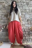 Tasha Cushion Cotton Sia Barrel Pant Watermelon